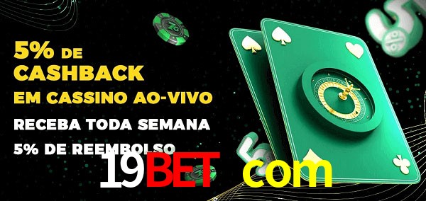 Promoções do cassino ao Vivo 19bet com